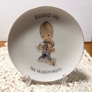 1988 Vintage Precious Moments Plate – Blessed Are The Peacemakers - Enesco Japan